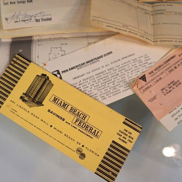 Vintage Mortgage Papers Account Books Title Ins Satisfaction Deed Owners Policy - Picture 6 of 7